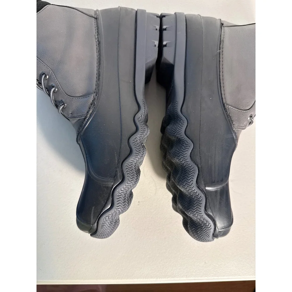Sperry Top-Sider Avenue Duck Boots Charcoal Black Water Resistant Rain bootSz 13